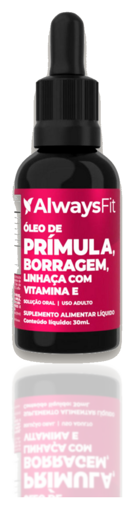 Composto Meno — Óleo de Prímula, Borragem, Linhaça e Vitamina E